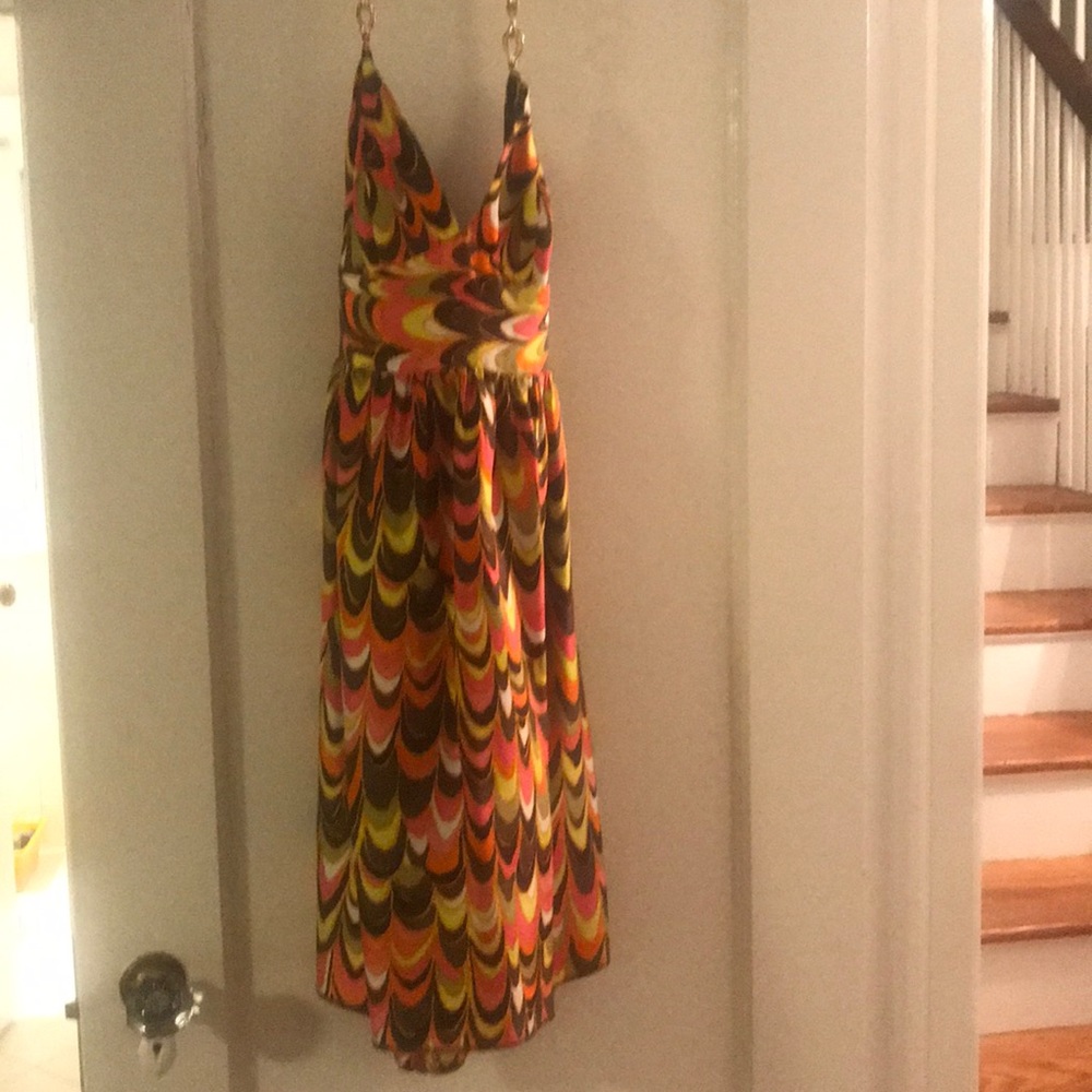 Milly Multi-Colored Halter Dress
